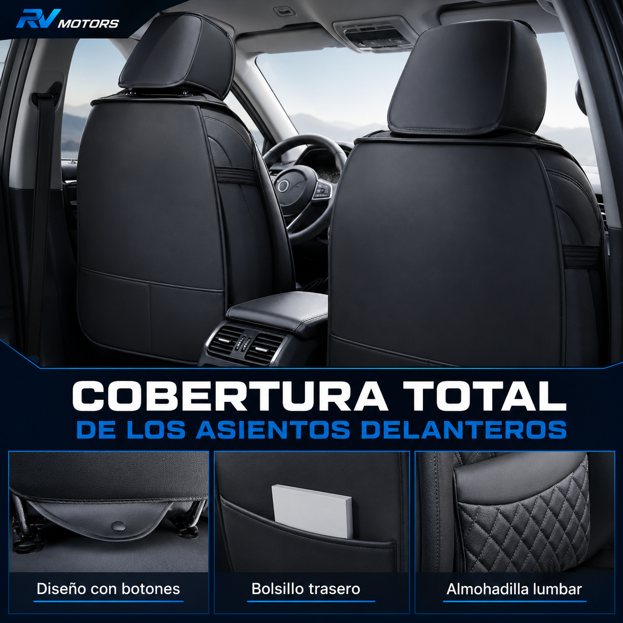 KIT FUNDAS PREMIUM 5 Piezas | RV MOTORS™