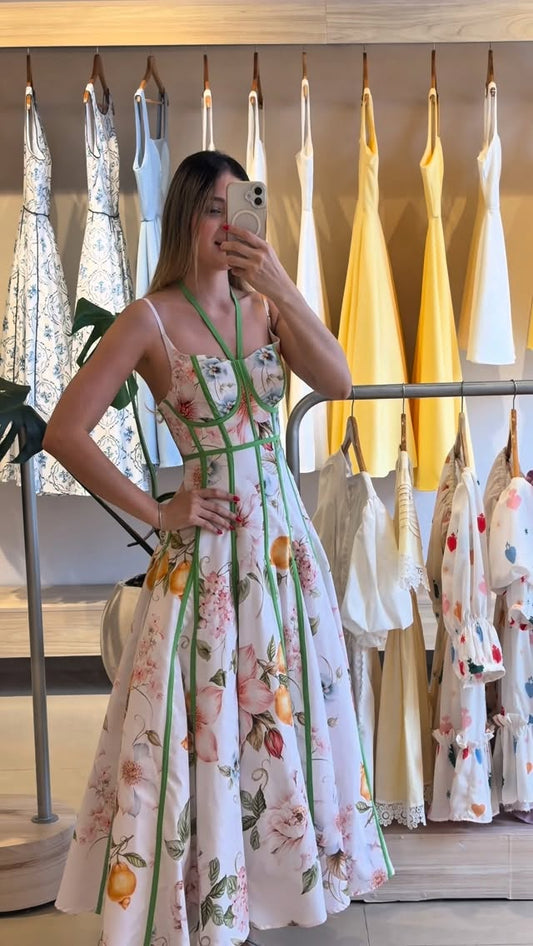 Vestido Estampado Florescer