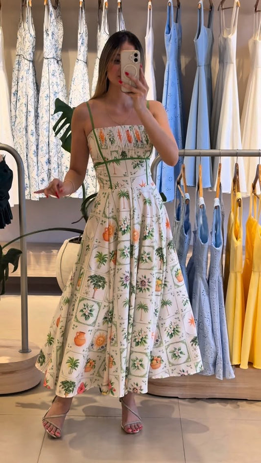 Vestido Estampado Floribella